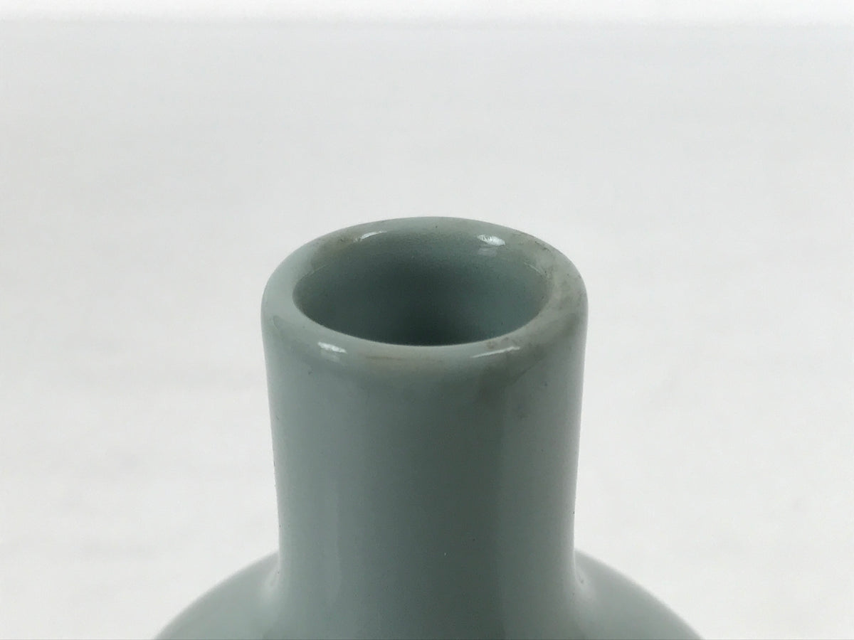 Japanese Porcelain Sake Bottle Tokkuri Celadon Green Kikumasamune Mt.Fuji TS933-KT - Sake Bottle-chidorivintage.com
