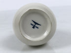 Japanese Porcelain Sake Bottle Tokkuri Vtg Tachikichi White Blue Arabesque TS934-KT - Sake Bottle-chidorivintage.com