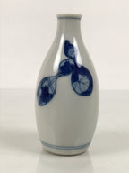 Japanese Porcelain Sake Bottle Tokkuri Vtg Blue White Sometsuke Gourd TS935-KT - Sake Bottle-chidorivintage.com