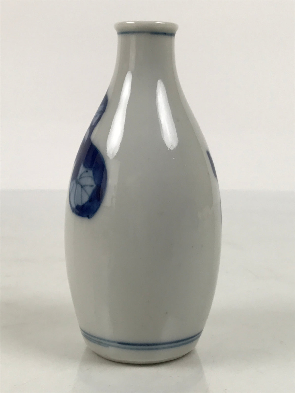 Japanese Porcelain Sake Bottle Tokkuri Vtg Blue White Sometsuke Gourd TS935-KT - Sake Bottle-chidorivintage.com