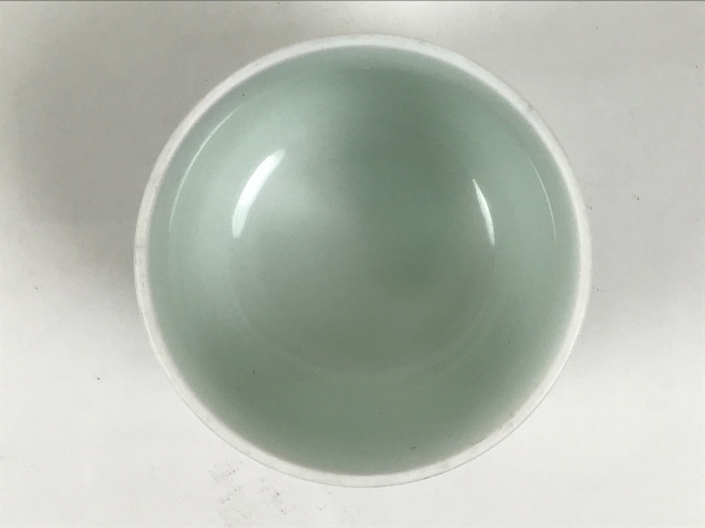 Japanese Sometsuke Porcelain Teacup Vtg Soba Choko White Blue Plum Bamboo TC642-KT - Teacup-chidorivintage.com