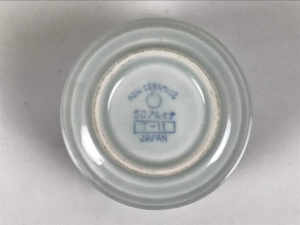 Japanese Sometsuke Porcelain Teacup Vtg Soba Choko White Blue Plum Bamboo TC642-KT - Teacup-chidorivintage.com