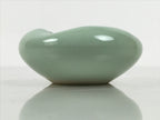 Japanese Porcelain Small Dish Vtg Kobachi Sado Futaoki Celadon Green Glaze Y591-KT - Bowl-chidorivintage.com