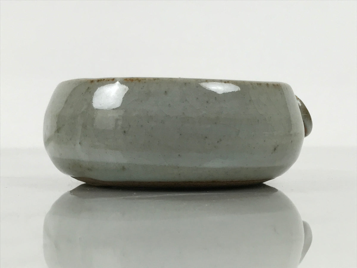 Japanese Ceramic Small Dish Vtg Kobachi Bowl Gray White Plum Blossoms Y592-KT - Bowl-chidorivintage.com