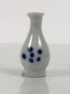 Japanese Porcelain Single Flower Vase Small Kabin Vtg Blue White Abstract MFV109-KT - Vase-chidorivintage.com