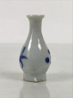 Japanese Porcelain Single Flower Vase Small Kabin Vtg Blue White Abstract MFV109-KT - Vase-chidorivintage.com