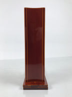 Japanese Lacquered Wood Flower Vase Vtg Kabin Ikebana Arrangement Shunkei L629-KT - Vase-chidorivintage.com