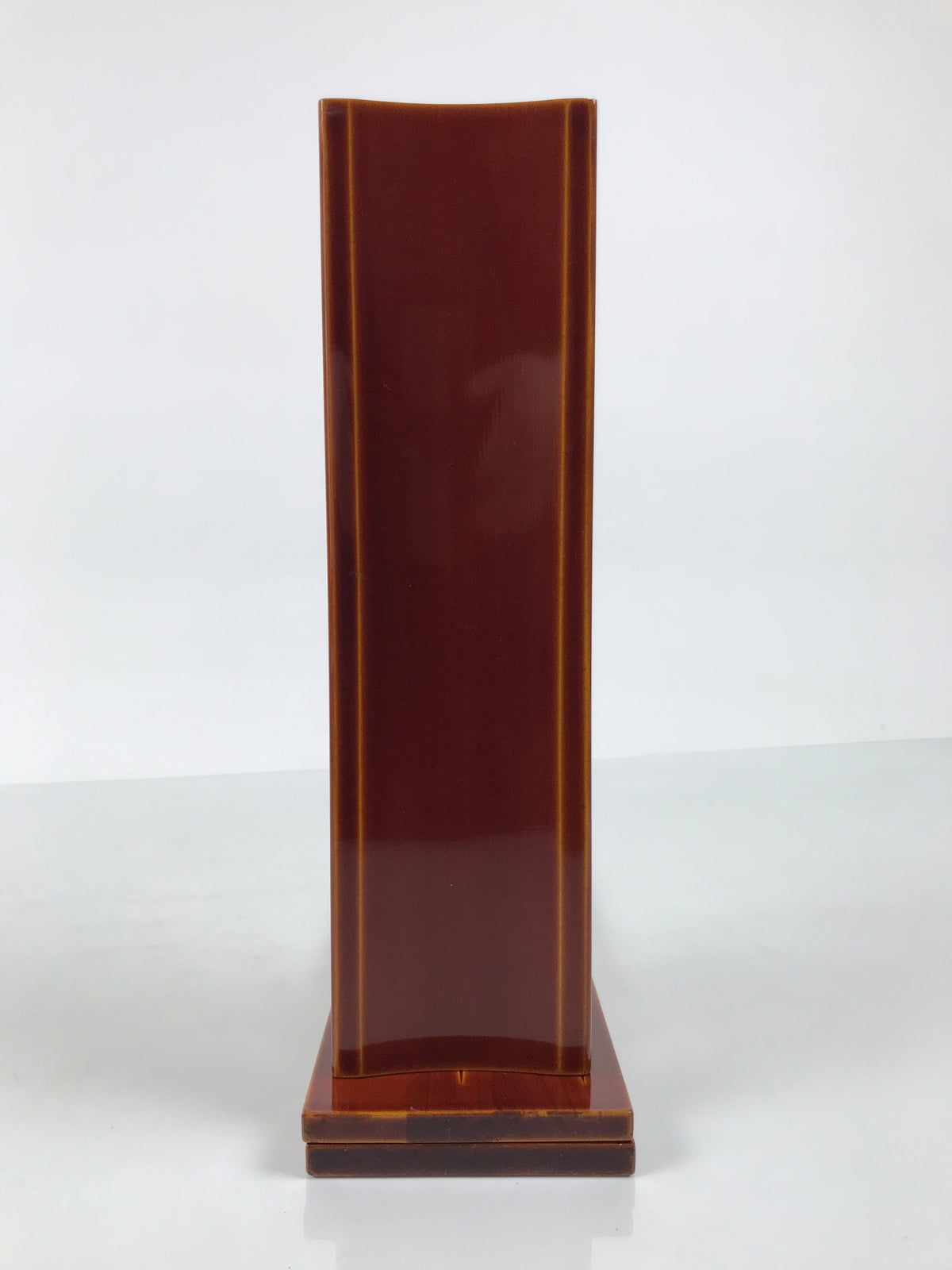 Japanese Lacquered Wood Flower Vase Vtg Kabin Ikebana Arrangement Shunkei L629-KT - Vase-chidorivintage.com