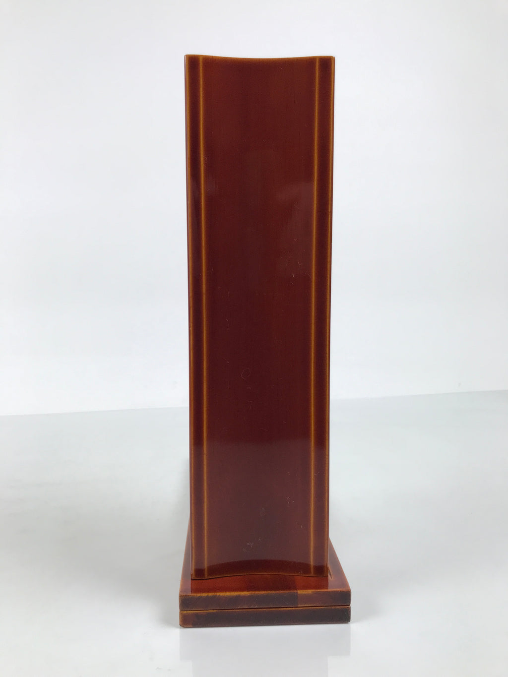 Japanese Lacquered Wood Flower Vase Vtg Kabin Ikebana Arrangement Shunkei L629-KT - Vase-chidorivintage.com