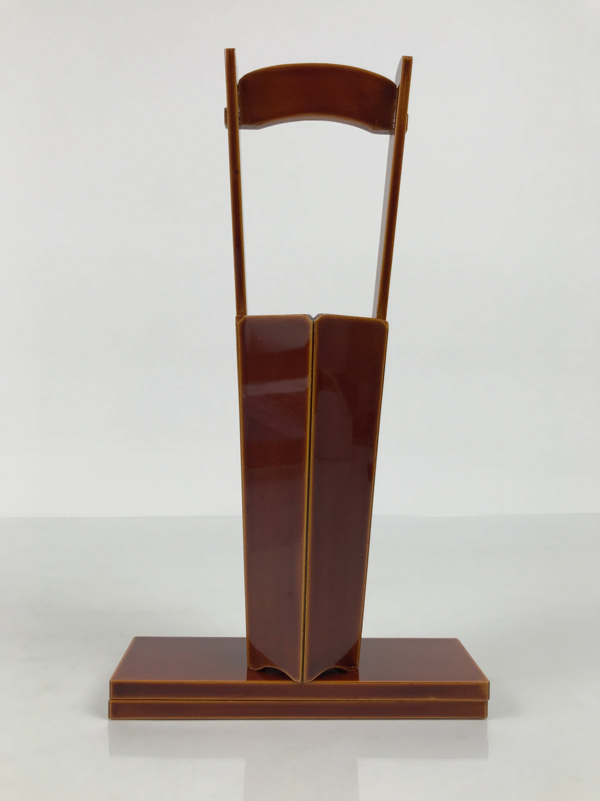 Japanese Lacquered Wood Flower Vase Vtg Kabin Ikebana Arrangement Shunkei L628-KT - Vase-chidorivintage.com