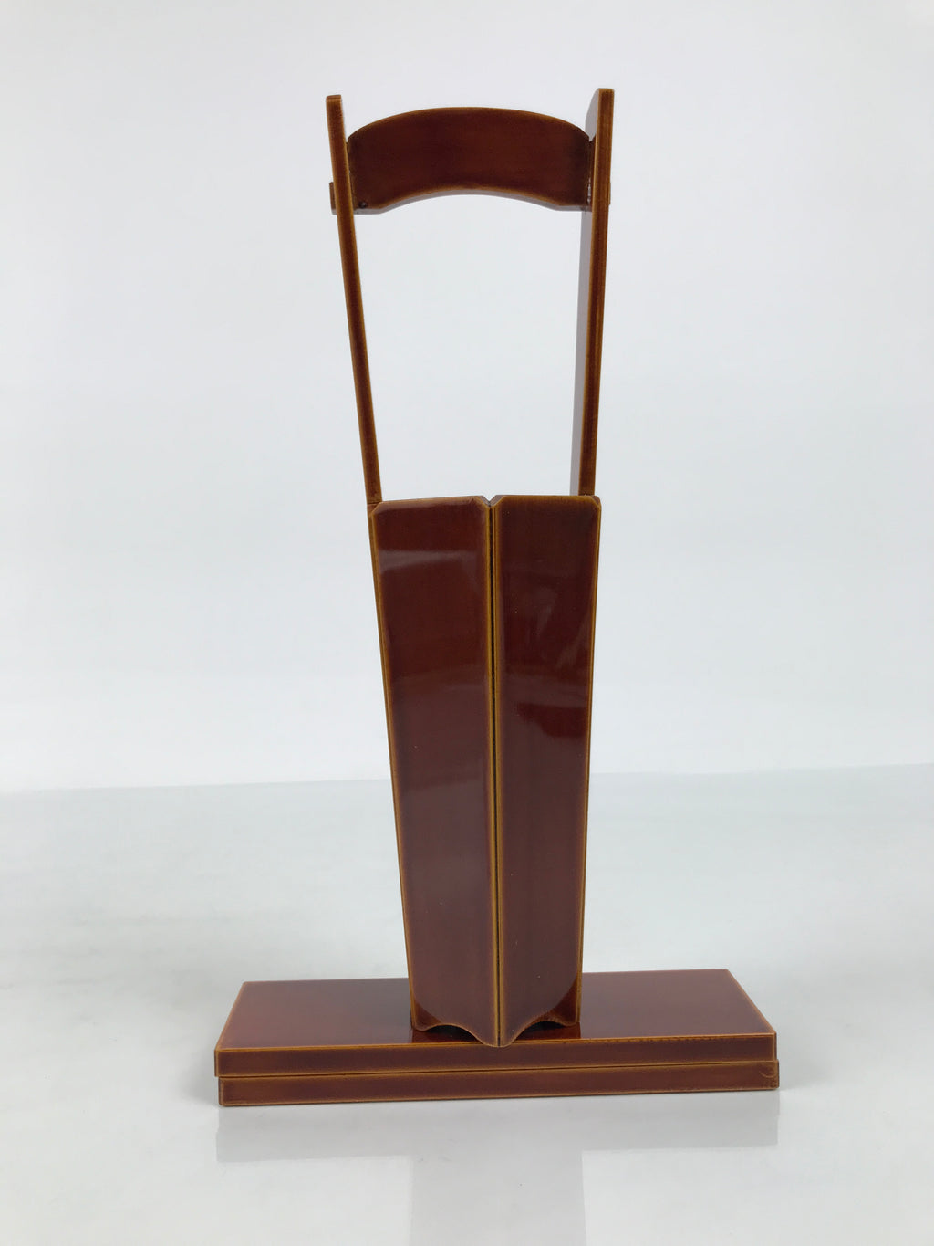 Japanese Lacquered Wood Flower Vase Vtg Kabin Ikebana Arrangement Shunkei L628-KT - Vase-chidorivintage.com