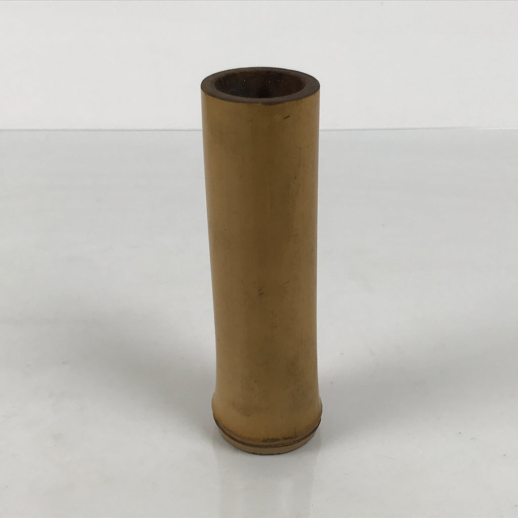 Japanese Bamboo Flower Vase Kabin Insert Vtg Ikebana Arrangement Brown MFV107-KT - Vase-chidorivintage.com