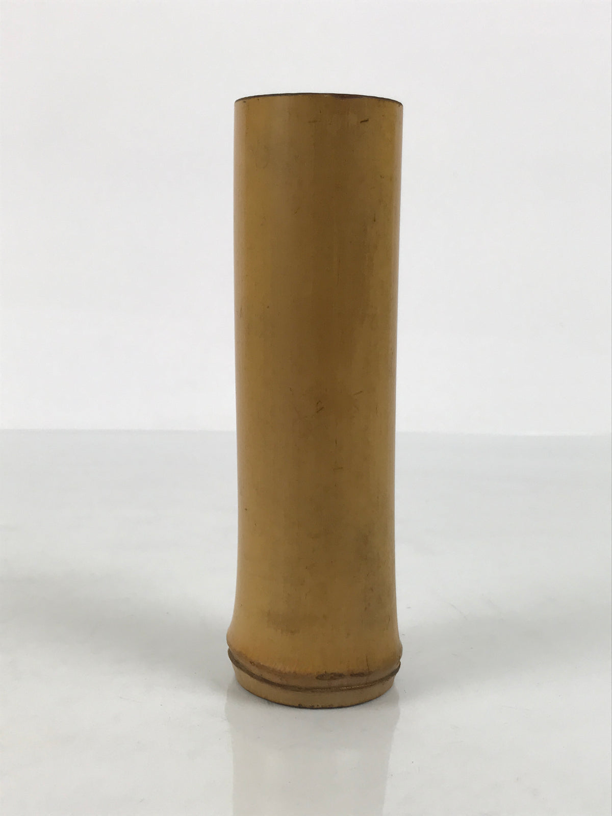 Japanese Bamboo Flower Vase Kabin Insert Vtg Ikebana Arrangement Brown MFV107-KT - Vase-chidorivintage.com