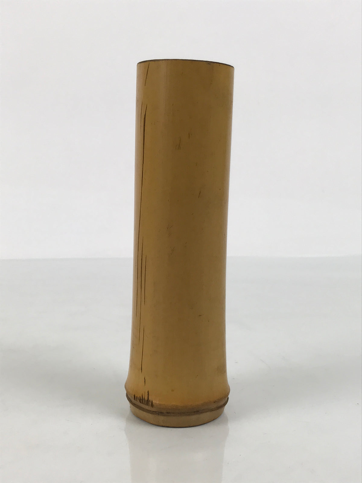 Japanese Bamboo Flower Vase Kabin Insert Vtg Ikebana Arrangement Brown MFV107-KT - Vase-chidorivintage.com