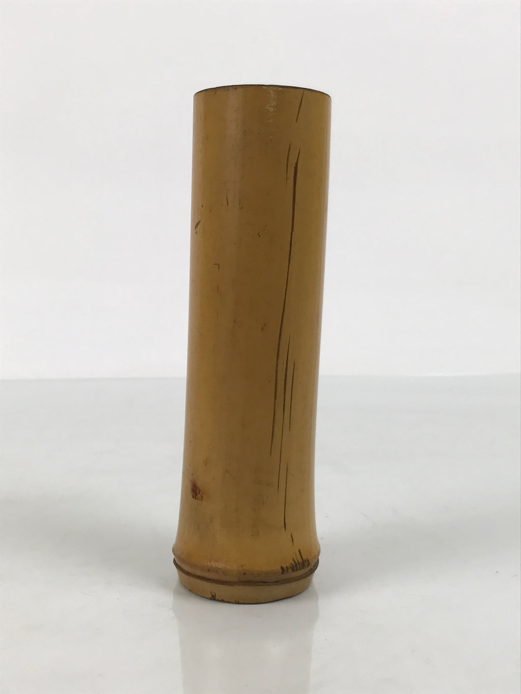 Japanese Bamboo Flower Vase Kabin Insert Vtg Ikebana Arrangement Brown MFV107-KT - Vase-chidorivintage.com