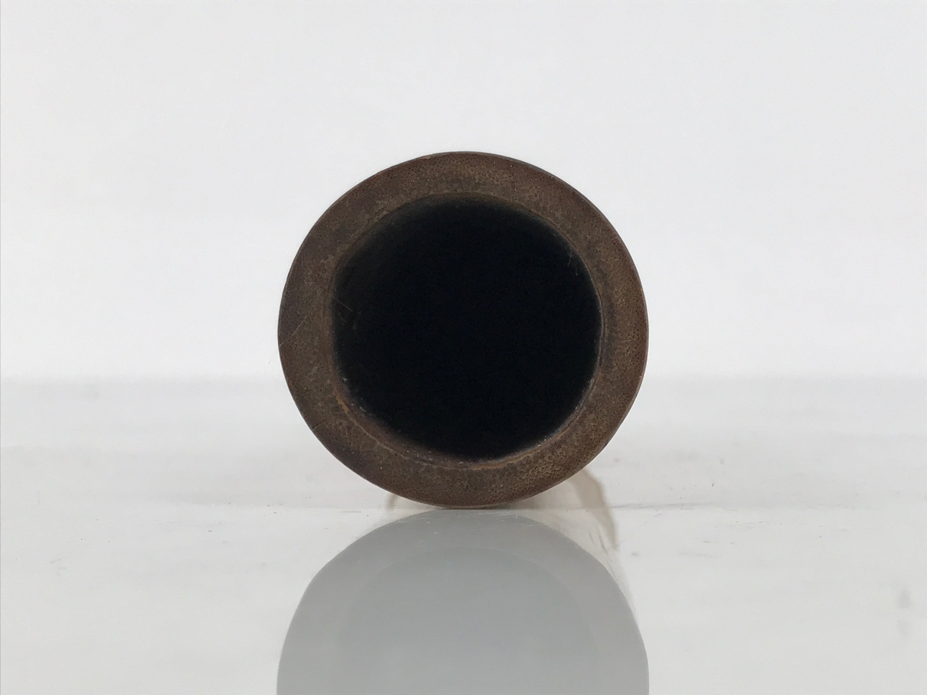 Japanese Bamboo Flower Vase Kabin Insert Vtg Ikebana Arrangement Brown MFV107-KT - Vase-chidorivintage.com