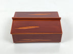 Japanese Lacquered Wooden Toothpick Case Box Yojiire Hida Shunkei Kashikiri L641-KT - Lacquerware-chidorivintage.com