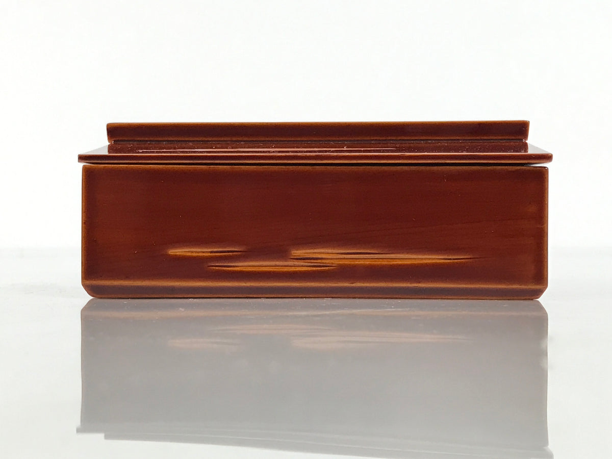 Japanese Lacquered Wooden Toothpick Case Box Yojiire Hida Shunkei Kashikiri L641-KT - Lacquerware-chidorivintage.com
