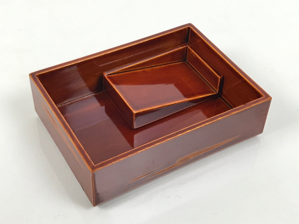 Japanese Lacquered Wooden Toothpick Case Box Yojiire Hida Shunkei Kashikiri L641-KT - Lacquerware-chidorivintage.com