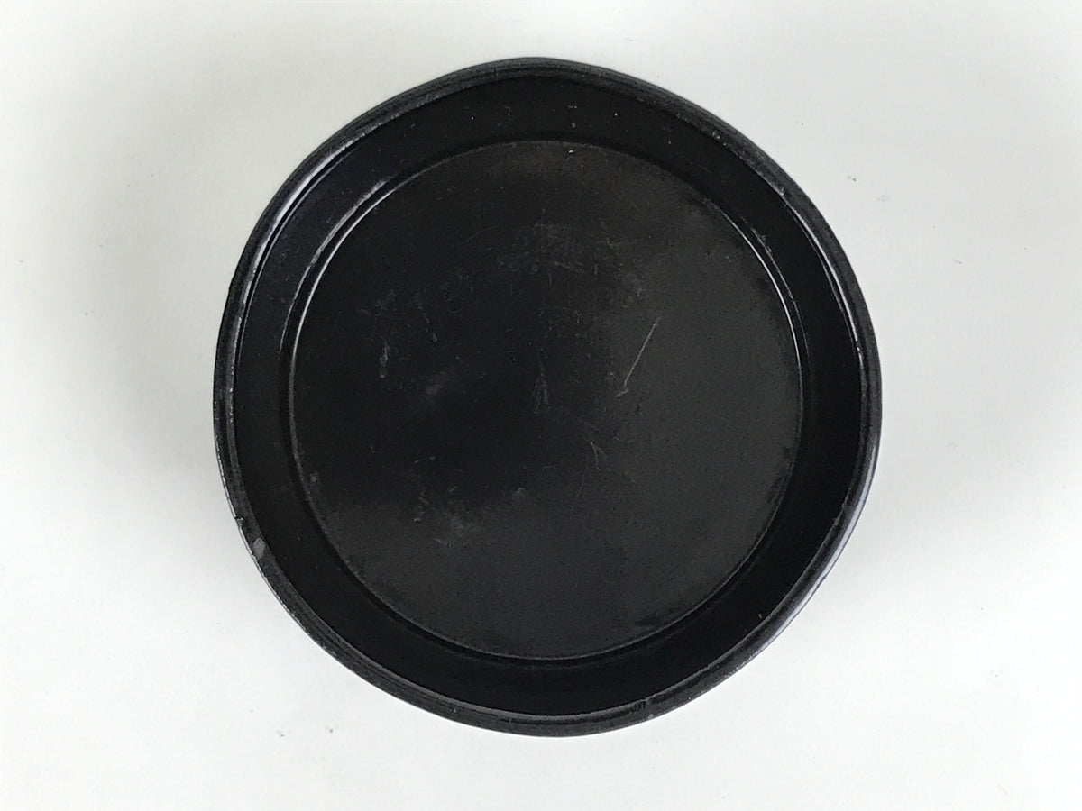 Japanese Lacquered Wooden Sake Bottle Holder Cup Tokkuri Hakama Black L639-KT - Lacquerware-chidorivintage.com