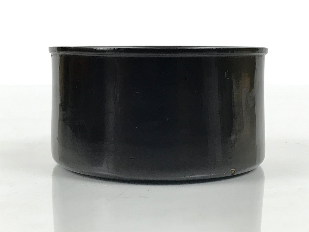 Japanese Lacquered Wooden Sake Bottle Holder Cup Tokkuri Hakama Black L639-KT - Lacquerware-chidorivintage.com