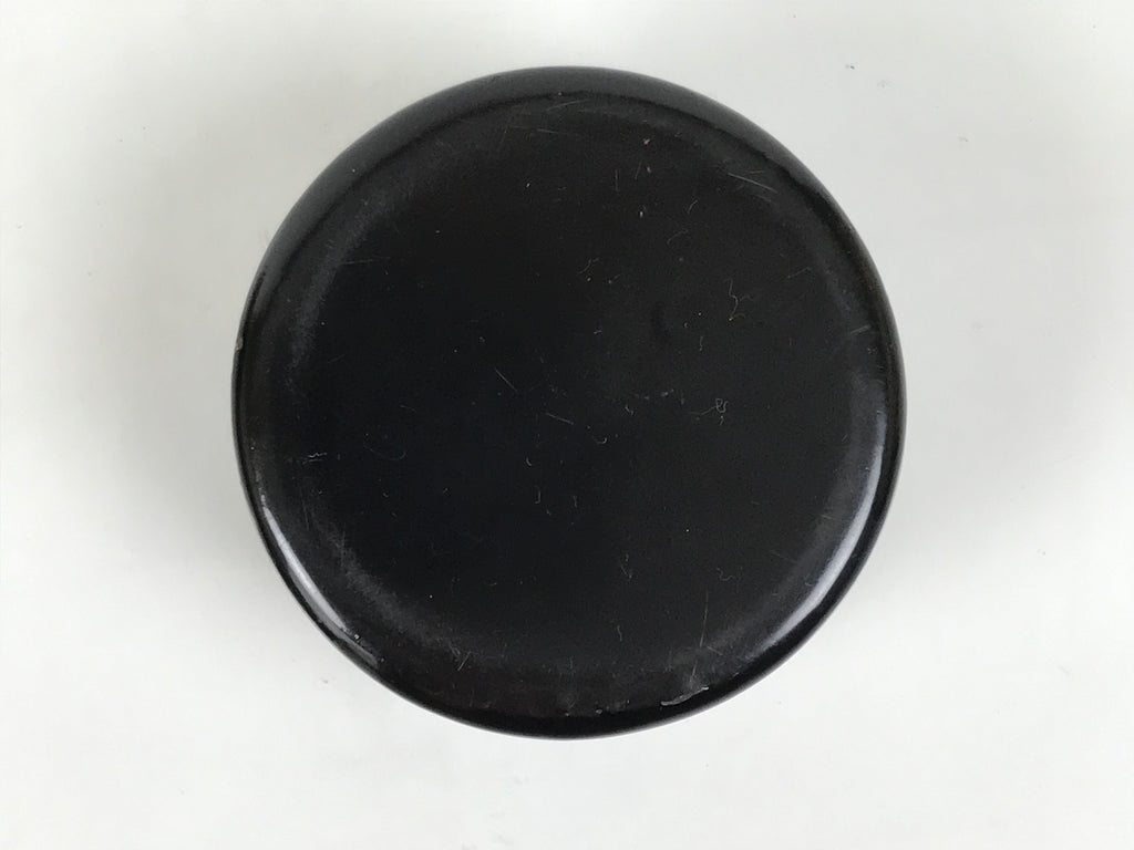 Japanese Lacquered Wooden Sake Bottle Holder Cup Tokkuri Hakama Black L639-KT - Lacquerware-chidorivintage.com