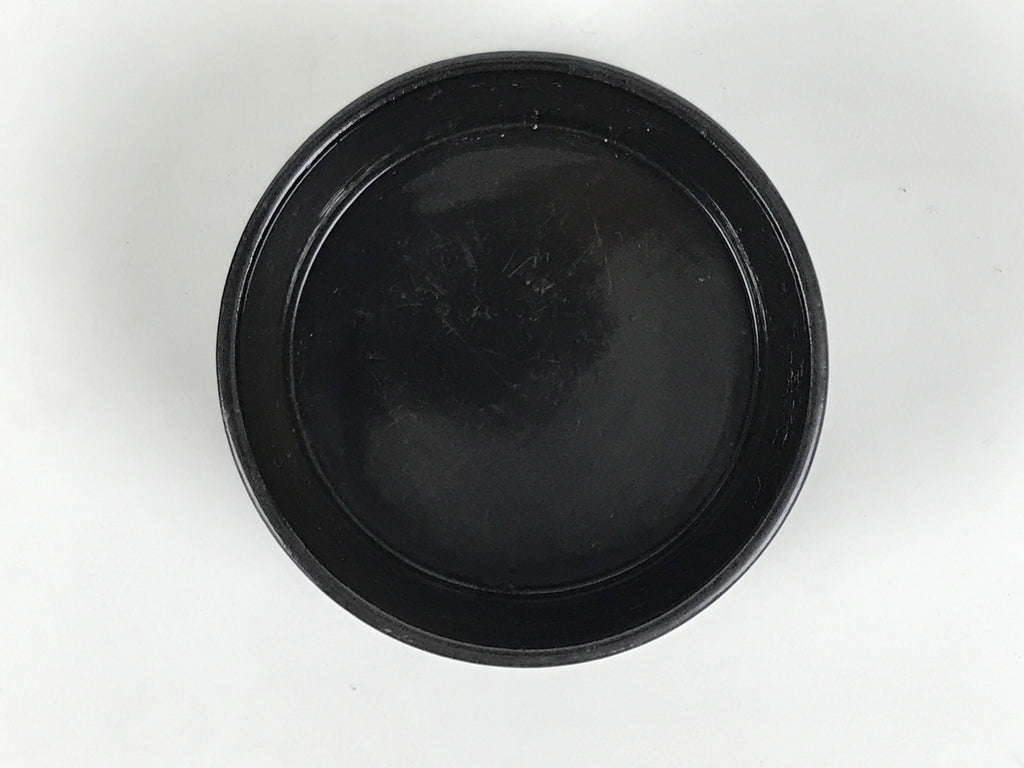 Japanese Lacquered Wooden Sake Bottle Holder Cup Tokkuri Hakama Black L640-KT - Lacquerware-chidorivintage.com