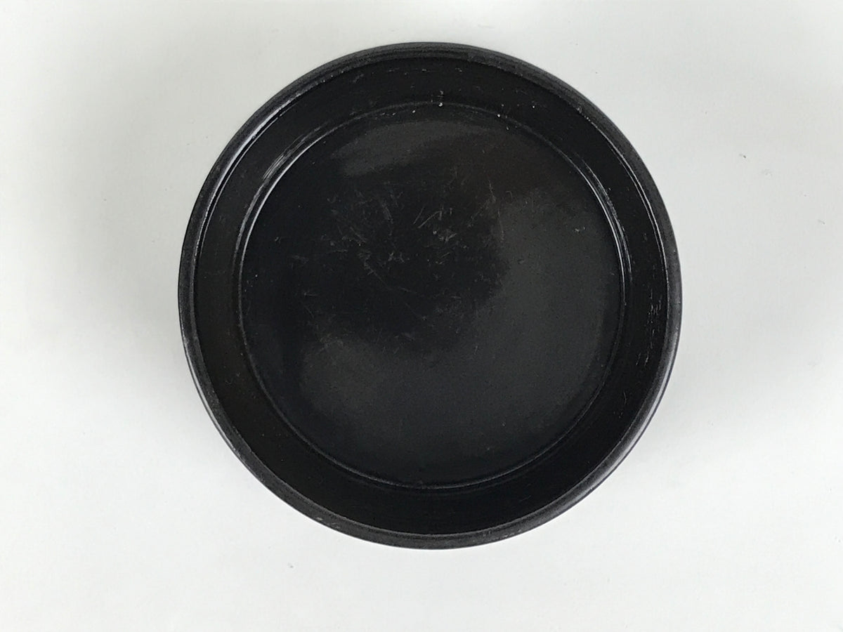 Japanese Lacquered Wooden Sake Bottle Holder Cup Tokkuri Hakama Black L640-KT - Lacquerware-chidorivintage.com