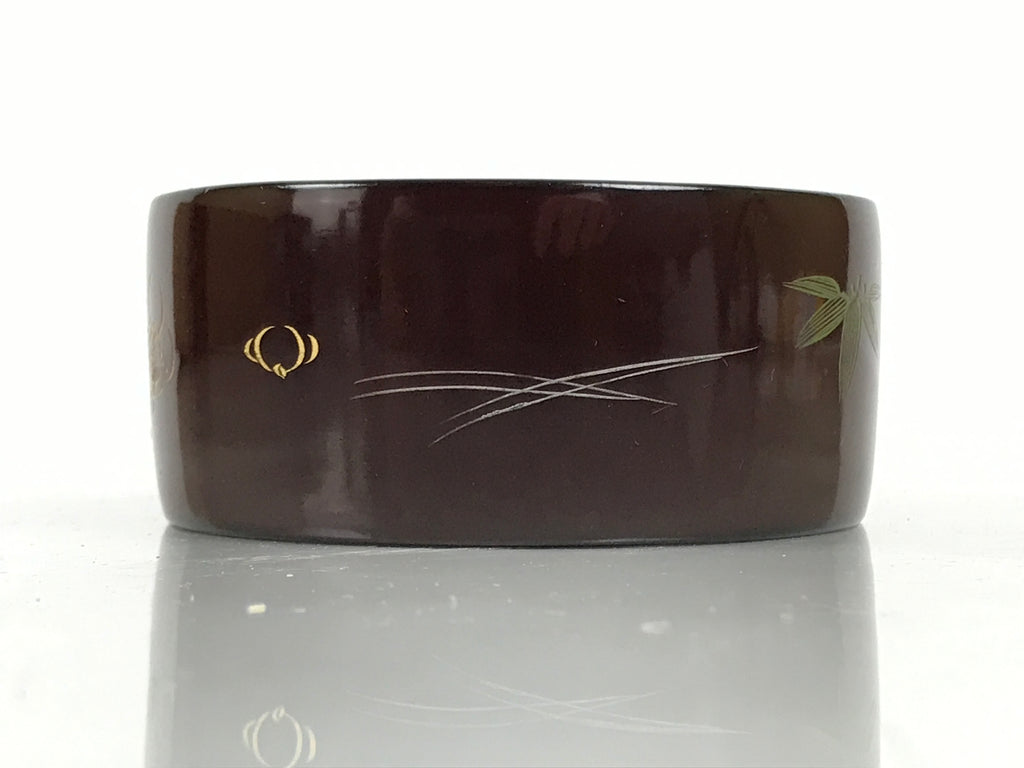 Japanese Lacquered Wooden Sake Bottle Holder Cup Tokkuri Hakama Shochikubai L630-KT - Lacquerware-chidorivintage.com