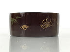 Japanese Lacquered Wooden Sake Bottle Holder Cup Tokkuri Hakama Shochikubai L630-KT - Lacquerware-chidorivintage.com