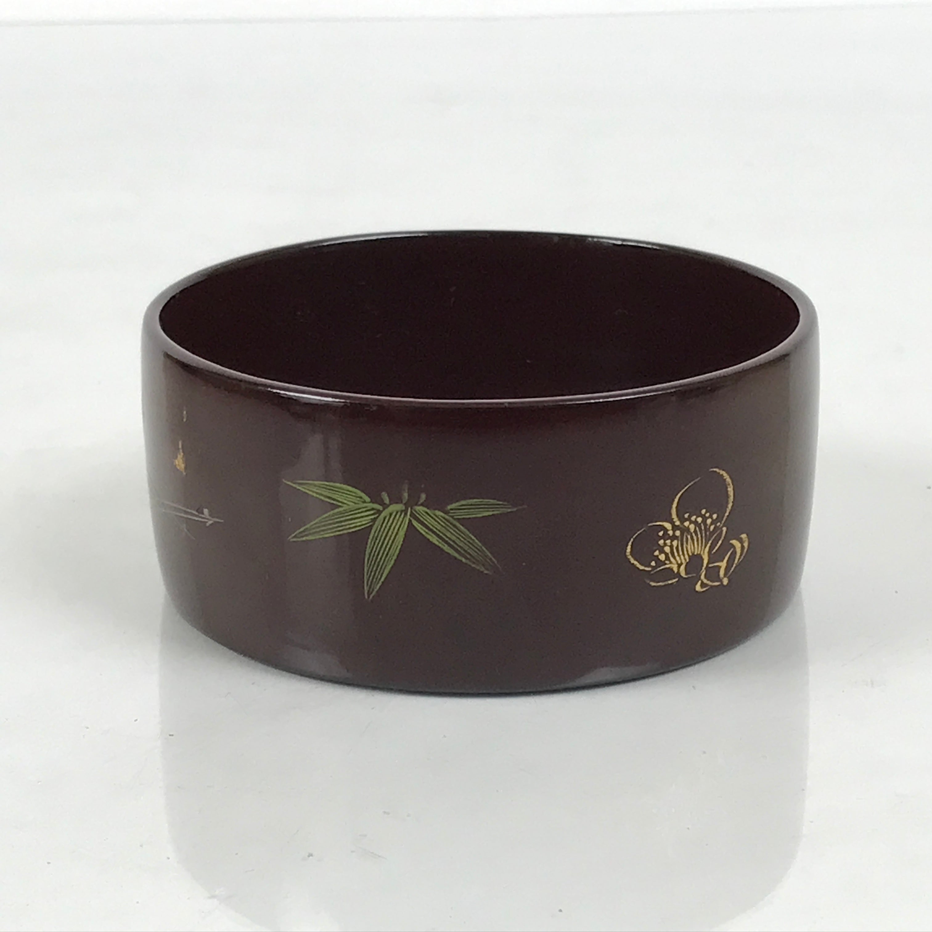 Japanese Lacquered Wooden Sake Bottle Holder Cup Tokkuri Hakama Shochikubai L631-KT - Lacquerware-chidorivintage.com