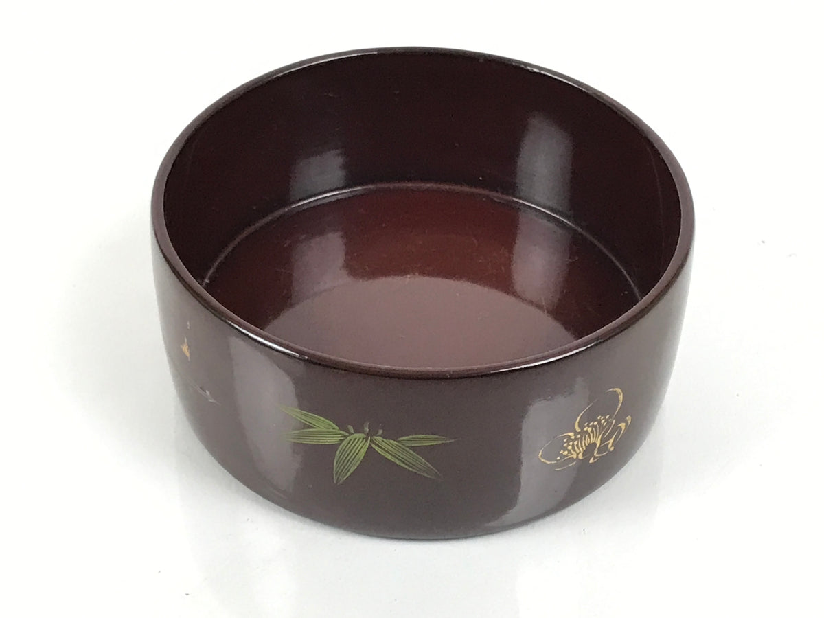 Japanese Lacquered Wooden Sake Bottle Holder Cup Tokkuri Hakama Shochikubai L631-KT - Lacquerware-chidorivintage.com