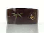 Japanese Lacquered Wooden Sake Bottle Holder Cup Tokkuri Hakama Shochikubai L632-KT - Lacquerware-chidorivintage.com
