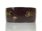 Japanese Lacquered Wooden Sake Bottle Holder Cup Tokkuri Hakama Shochikubai L632-KT - Lacquerware-chidorivintage.com