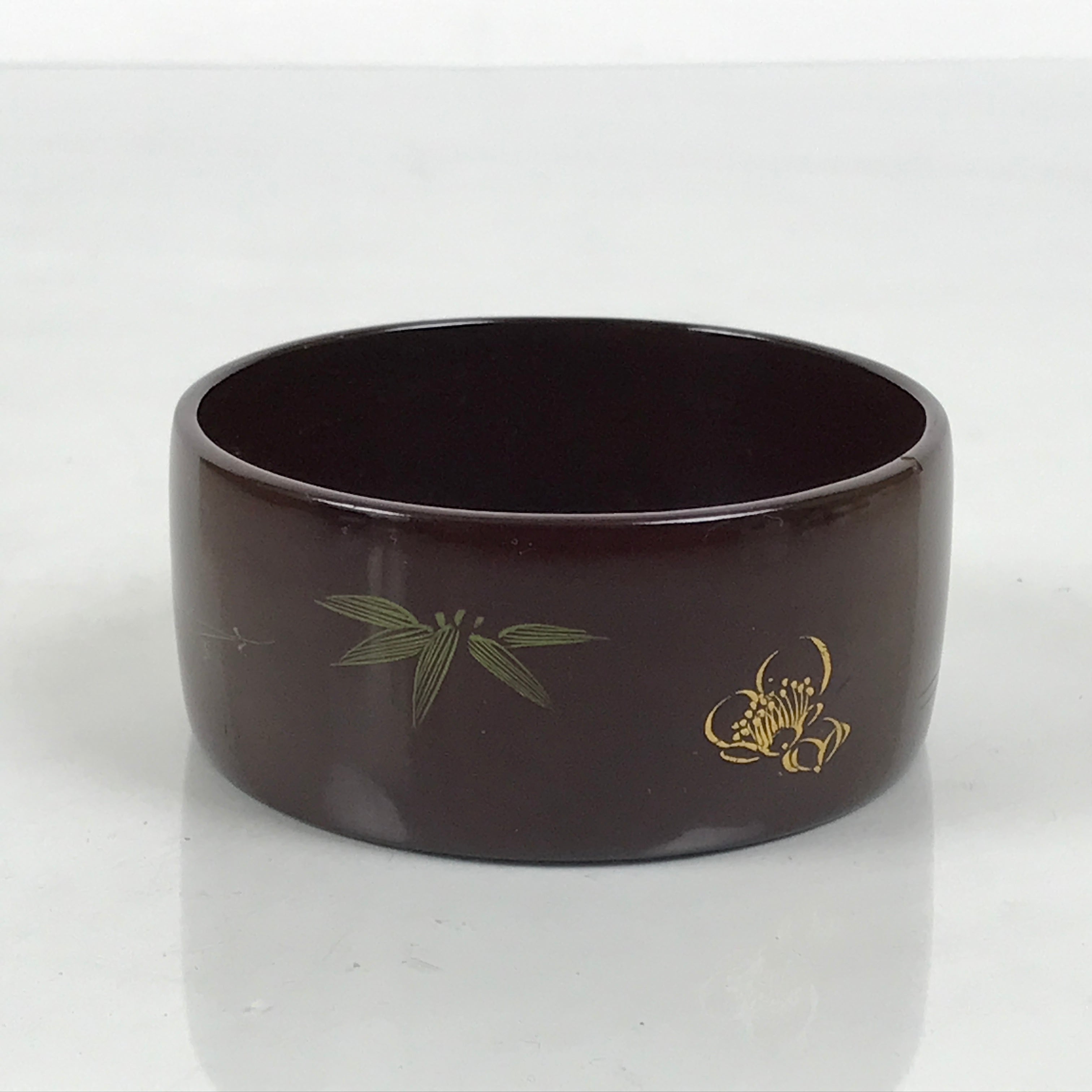 Japanese Lacquered Wooden Sake Bottle Holder Cup Tokkuri Hakama Shochikubai L633-KT - Lacquerware-chidorivintage.com