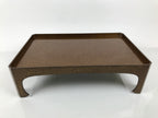 Japanese Lacquered Wooden Legged Ozen Low Table Meal Serving Tray Nashiji L627-KT - Tray-chidorivintage.com