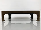 Japanese Lacquered Wooden Legged Ozen Low Table Meal Serving Tray Nashiji L627-KT - Tray-chidorivintage.com