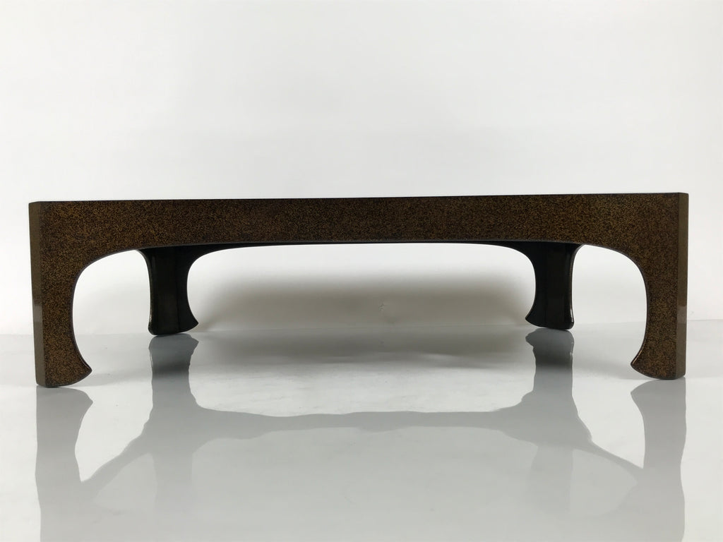 Japanese Lacquered Wooden Legged Ozen Low Table Meal Serving Tray Nashiji L627-KT - Tray-chidorivintage.com