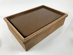 Japanese Lacquered Wooden Legged Ozen Low Table Meal Serving Tray Nashiji L627-KT - Tray-chidorivintage.com