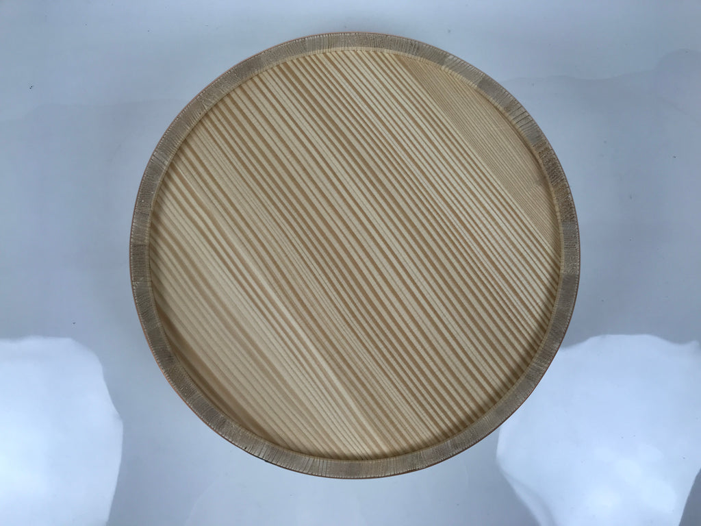 Japanese Handmade Natural Wood Sushi Bucket Paddle Oke Hangiri Copper Band BK61-OT - Wood-chidorivintage.com