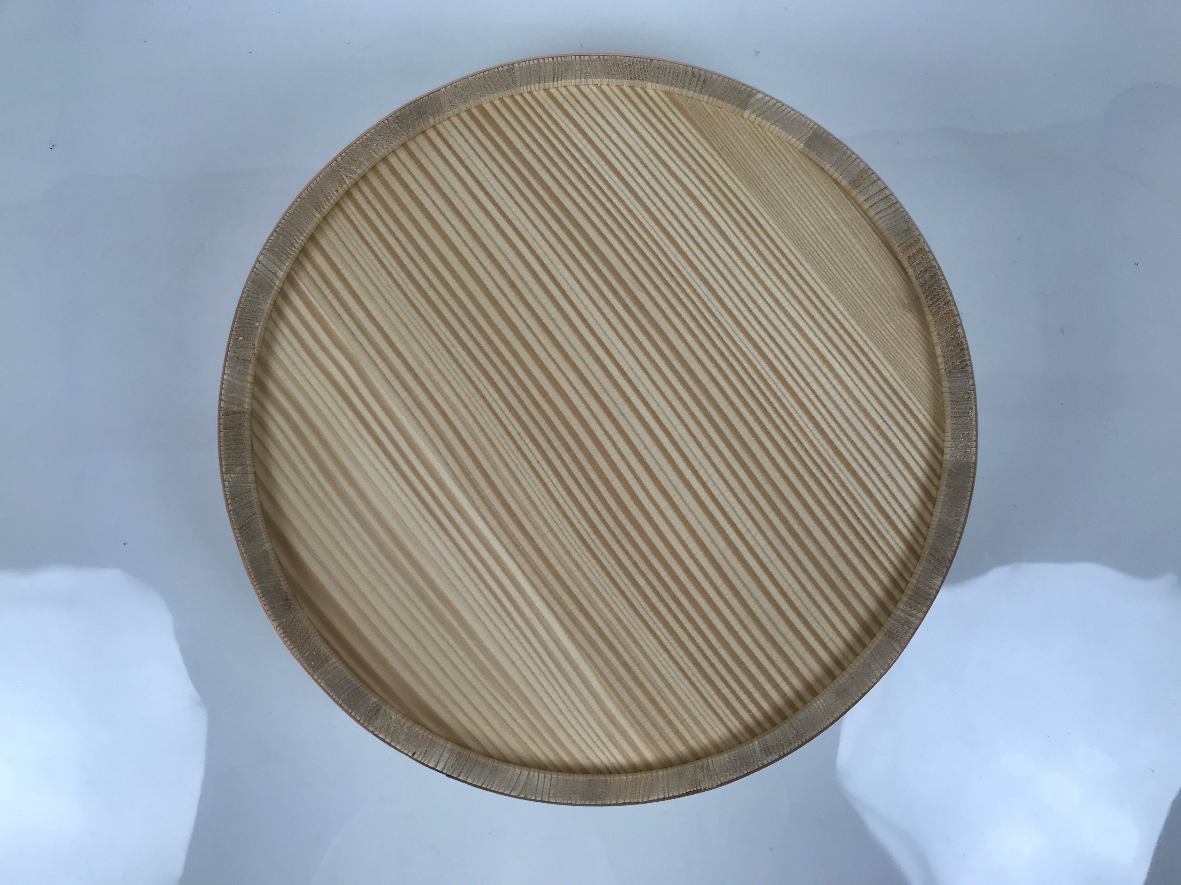 Japanese Handmade Natural Wood Sushi Bucket Paddle Oke Hangiri Copper Band BK61-OT - Wood-chidorivintage.com