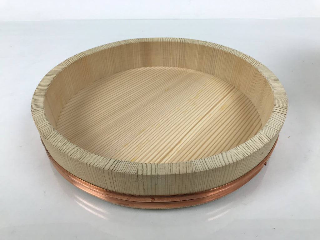 Japanese Handmade Wooden Bucket Oke Ohitsu Vtg Sushioke Deep Lidded Rice BK63-OT - Wood-chidorivintage.com