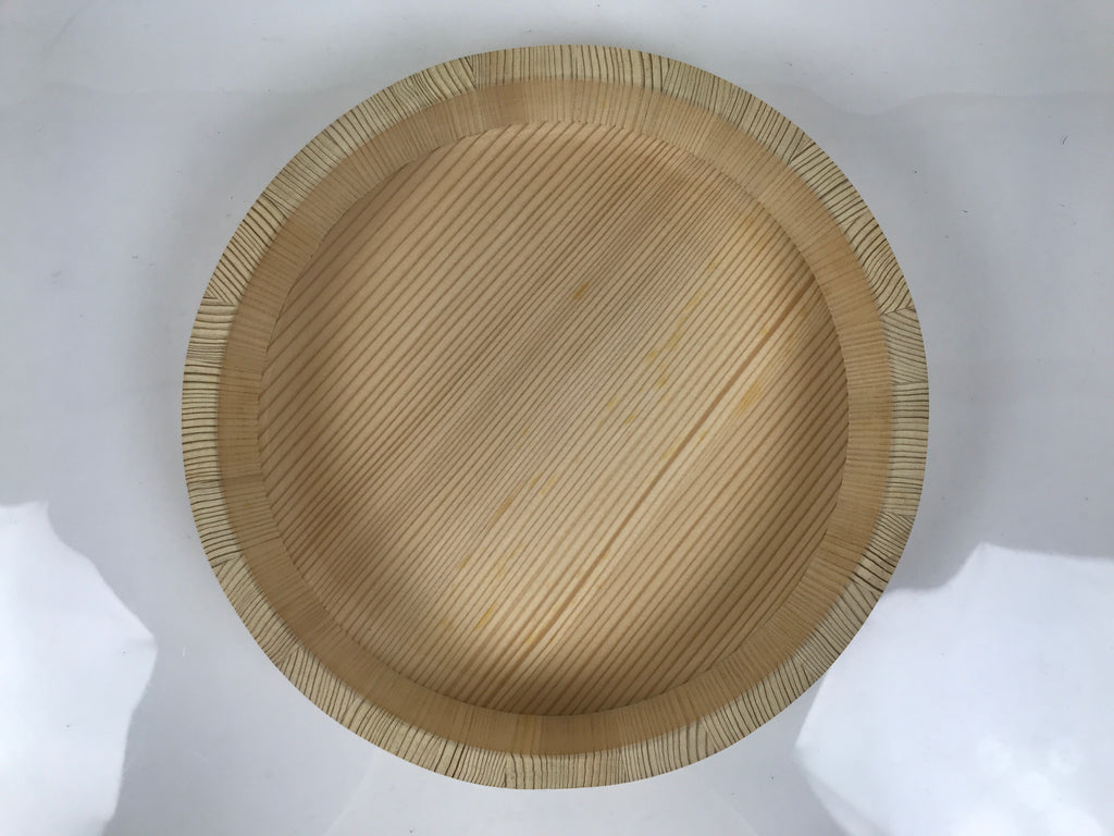 Japanese Handmade Wooden Bucket Oke Ohitsu Vtg Sushioke Deep Lidded Rice BK63-OT - Wood-chidorivintage.com
