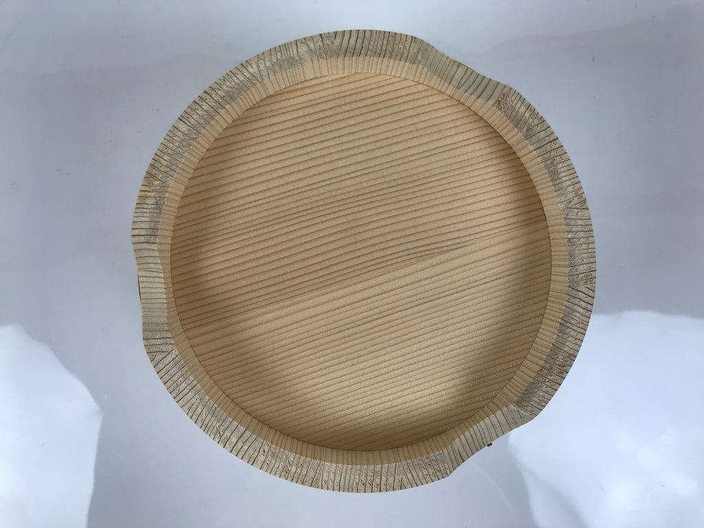 Japanese Handmade Wooden Bucket Oke Ohitsu Vtg Sushioke Deep Lidded Rice BK63-OT - Wood-chidorivintage.com
