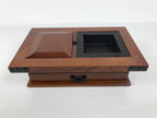 Japanese Iron Ashtray Tobacco Smoking Tray Zelkova Wood Container Brown PX816-OT - Misc-chidorivintage.com