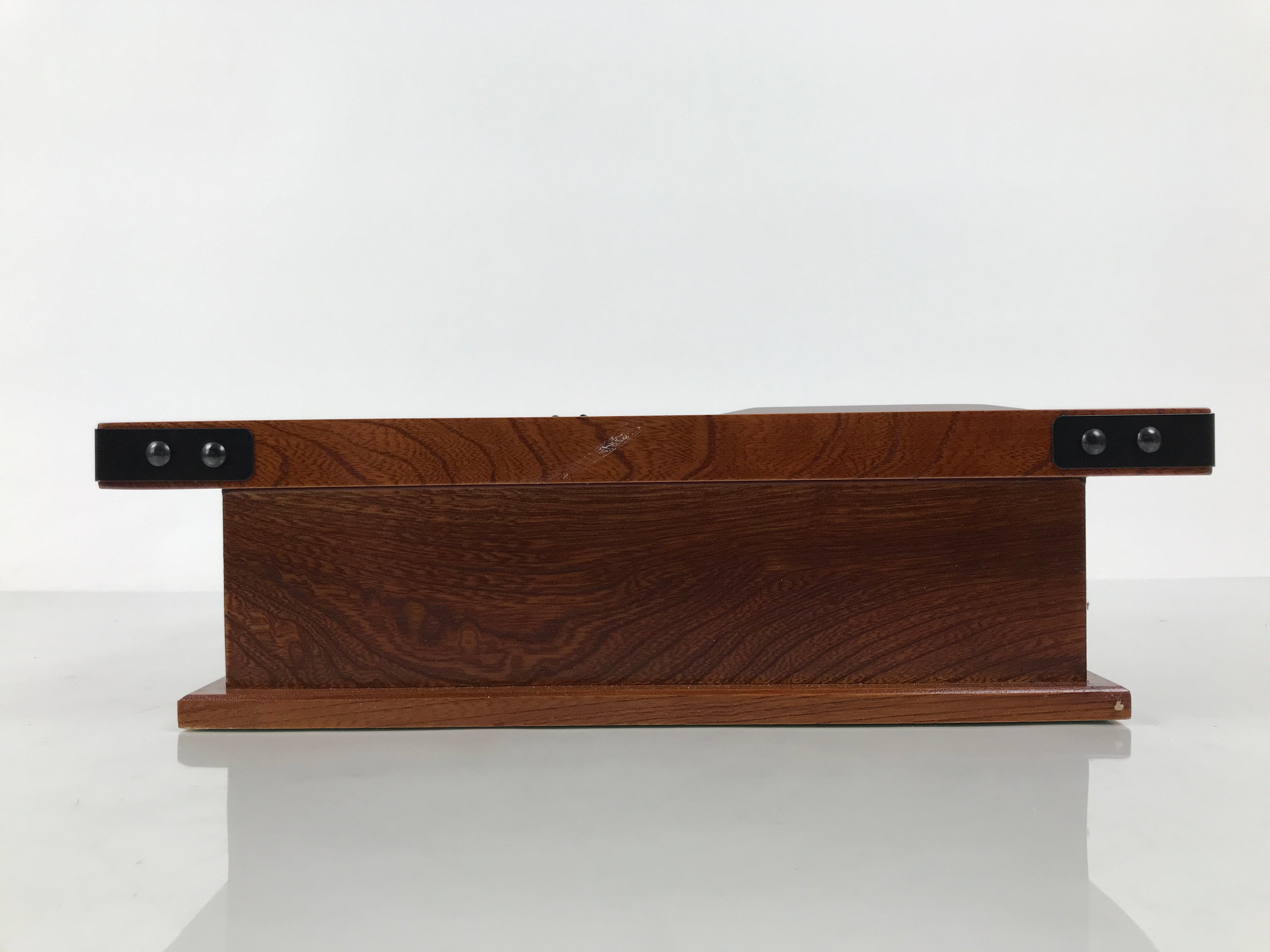 Japanese Iron Ashtray Tobacco Smoking Tray Zelkova Wood Container Brown PX816-OT - Misc-chidorivintage.com