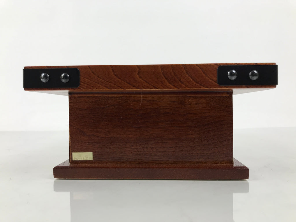 Japanese Iron Ashtray Tobacco Smoking Tray Zelkova Wood Container Brown PX816-OT - Misc-chidorivintage.com