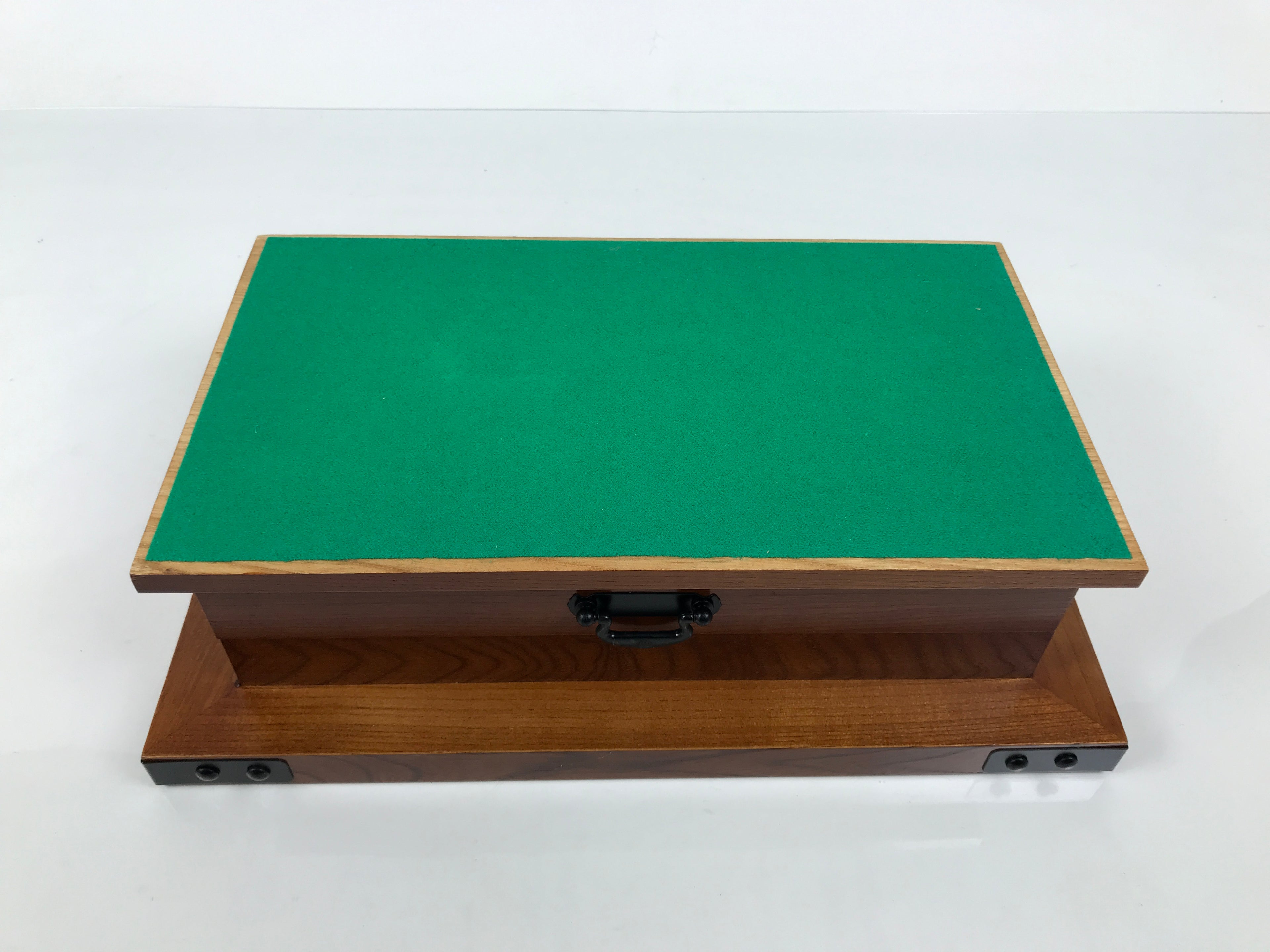Japanese Iron Ashtray Tobacco Smoking Tray Zelkova Wood Container Brown PX816-OT - Misc-chidorivintage.com