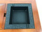 Japanese Iron Ashtray Tobacco Smoking Tray Zelkova Wood Container Brown PX816-OT - Misc-chidorivintage.com