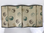Japanese Gold Hina Doll Folding Screen Byobu Panel Display Vtg Furniture ID709-FB - Hina Doll Furniture-chidorivintage.com